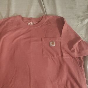 Carhartt stone red/mauve work tee size xl